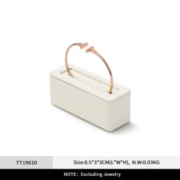 Oirlv Beige Jewelry Display Stand for Ring Earring Necklace Stand Store Window Counter Showcasing Rack for Jewelry Display Props