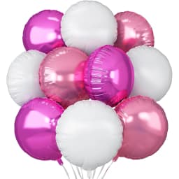 20/10/5Pcs Metallic Round Foil Balloons 18inch Rose Gold Silver Round Balloons Helium Air Globos for Birthday Wedding Xmas Decor