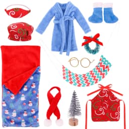 Christmas Doll Accessories Set For Babi 30 CM Doll Clothes Dress For Elf Doll,Toys For Girls,Free Shipping,Christmas Gift