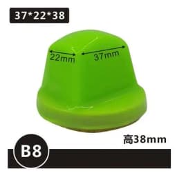Green Color Non Stick Dust Resistant Anti-static Pad Printing Adhesive Head Pad Rubber Head with Shipping Cost