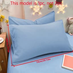1 Piece Of Matte Solid Color Pillowcase, Bedroom Pocket Sealed Soft Pillowcase, Bedding