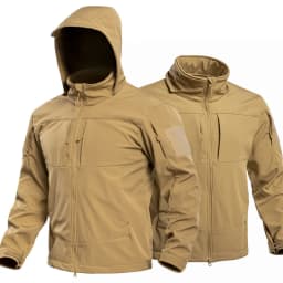 Men's Special Ops Military Tactical Soft Shell Winter Warm Fleece Lined Jacket Detachable Hood Coat Hiking Snowboard Windbreaker