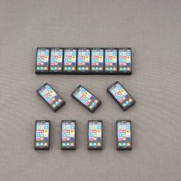 MOC 10PCS 3069 Modern Mobile Phone Printed Pattern Building Blocks Scene Matching Compatible Accessories DIY Toys Children Gifts