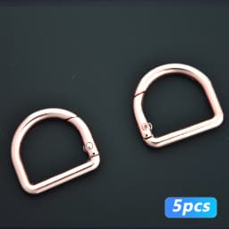 5pcs D Ring Openable Metal Buckles Bag Luggage Strap Connecting Clasp Spring Keyring Hardware Accessories