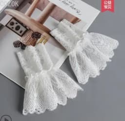 DIY Detachable Cuffs Cuff Extension Embroidery Lace Daisy Fake Sleeves Elastic Wild Wrist Pleated Organ Lolita Fake Sleeves