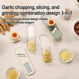 3-in-1 Multifunctional Ginger and Garlic Grinder Home Kitchen Slicer All Grinder