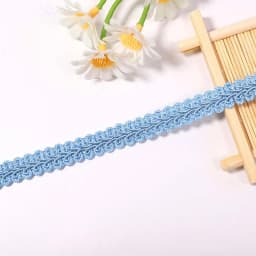 2/4yards 12mm Polyester Lace Trimming Ribbon Centipede Braided Curve Lace Sewing Clothes DIY Craft Wedding Accessories