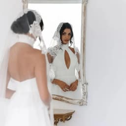 Elegant Cathedral Length Mantilla Wedding Veil Soft Lace Edge Single Tier Long Bridal Veil with Comb Wedding Accessories VP86