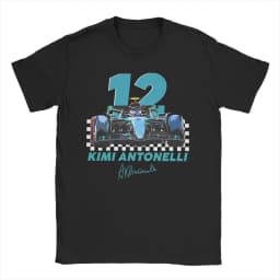 Andrea Kimi Antonelli Smoking and Drinking Beer T-Shirts for 100% Cotton T Shirt Short Sleeve Tee Shirt Plus Size Clothes