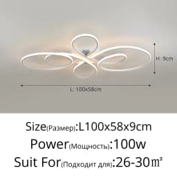 Modern Floor LED Ceiling Light Remote Control Nordic Ceiling Lamp For Living Room Bedroom Dining Room Home Indoor Lighting Decor
