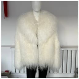Beiziru Women's Mongolia Sheep Fur Coat Turn-down Collar Real Warm Stylish Outerwear Jacket