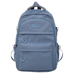 Large Capacity Solid Color Backpack for High School Students, Simple Black Travel Backpack for Middle School Students 2026 New