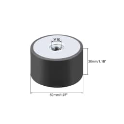 M4/5/6/8/10 Female Thread Rubber Shock Absorber Anti Vibration Pad Rubber-Metal Silentblock Type DD Rubber Mount Flat Base Block