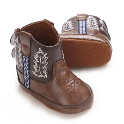 Baby Cowboy Boots - Western Style | Soft soled First Walking Shoes for Newborns and Preschoolers