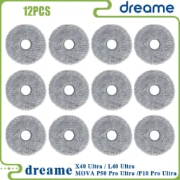 Fit For (Dreame X40 Ultra / L40 Ultra, MOVA P50 Pro Ultra /P10 Pro Ultra) Main Roller Tricut Brush Filter Mop Cloth Dust Bag