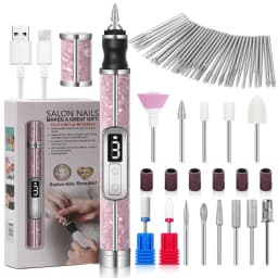 Professional Electric Nail Polishing Machine Nail Drill Multiple Gears Low Noise Nails Sander File Set For Manicure Salon Tools