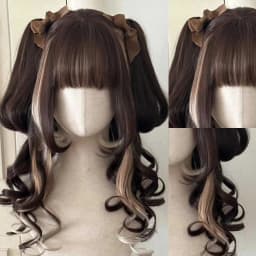 OLACARE Long Body Wave Black Brown Purple Cosplay Wigs Heat Resistant Synthetic Wigs Middle Part Natural Lolita LM Wigs Women
