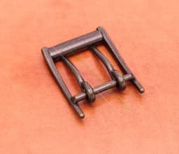 Classic Strong Metal Brass Plated Men Wide End Bar Prong Double Pin Buckle Leathercraft Jeans Belt Buckle Replacement Fits 45mm