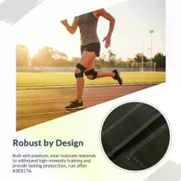 Knee Support Brace with Patellar Tendon Strap, Adjustable Shock Absorption Compression Sleeve for Basketball Running