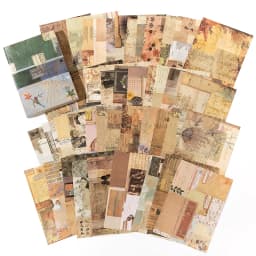 100 pcs Vintage material Diary Album background paper DIY decoration colored paper Scrapbooking Junk Journal Stationery Supplies