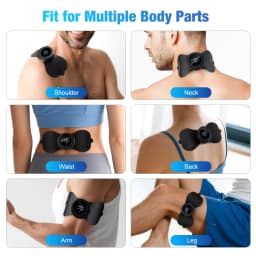 Smart Electric Neck Massager Set Back Cervical Patch 6 Modes 19 Levels Intensity Portable Home Use Massage Tools for Relieve Fatigue