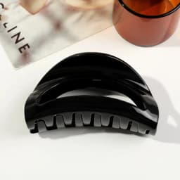 Neutral Colors Semicircle Cloud Silicone Claw Clip,Supersafe Head Protection,Soft Flexible Banana Clip for Women Hair Accessory