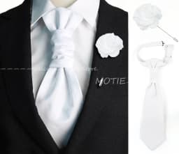 Newest Men's Soild Color Tie Brooch Set Red Ajustable NeckTie Luxury Gemstone Brooch Classic Suit Tuxedo Groom Wedding Accessory