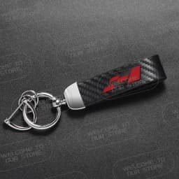 Leather For Race Flag Logo Keyring Emblem Cordoba Tarraco Ibiza Leon VZ Ateca Mii FR Car Carbon Fiber Rope Keychain Key Ring