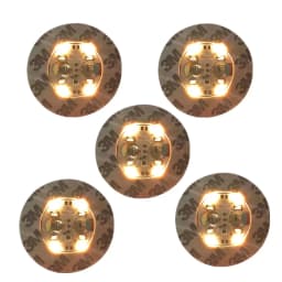 10/5PCS LED Coaster 3 Modes with Battery Powered Wine Glass Mat Cup Pad Sticker Bottle Drinking Club Bar Party Decor Night Light