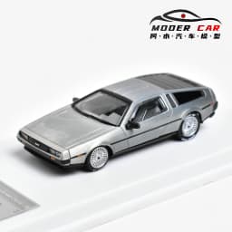 MJ 1:64 back to the future DeLorean DMC 12 Diecast Model Car