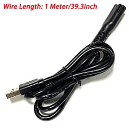 1/2M 5V USB Charging Power Cable Choice Charger For WAHL 8148/8591/8504 Spare Parts Electric Hair Clipper Barbershop Accessories