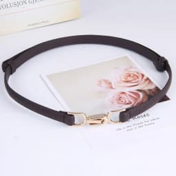 Thin Retro Gold Buckle Adjustable Women Belts Pu Leather Fashion Wild Skinny Waistbands Dress Jeans Pants Decorative Straps
