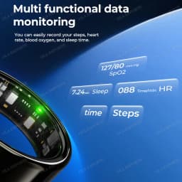2026 New Smart Ring Heart Rate Blood Pressure Sleep Monitor Motion Tracker IP68 Waterproof Men Women Smart Ring Holiday Gift R10