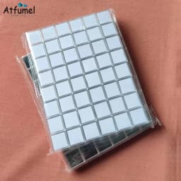 48Pcs Clear Jewelry Storage Box Loose Diamond Gemstone Beads Packaging Organizer for Ring Earrings Pearls Display Case Ziron Box