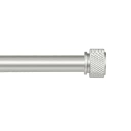 5/8" Diameter Adjustable Single Drapery Curtain Rod Set with Maniglia Finials, 28"-48"/48"-84"/84"-120"