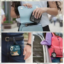 1 Pc Pet Snack Bag Cartoon Printed Portable Dog Training Bag Suitable For Dog Walks Outdoor Training Multifunctional Reward Bag