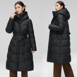 Women Winter Mid-Length Cotton Padded Jacket With 2025 New Women Warm Thicken Cotton Coat Korean Loose Hooded Parkas Outwear