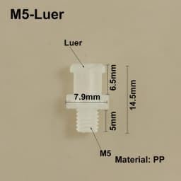 Luer Thread 1/4-28UNF Adapter PP Plastic Air Valve Pipe Dispensing Glue Subpackaging Syringe Barrel Fitting Connector