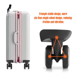 1 Pair 360 Degree Rotation STA159 Double Row Swivel Wheels Replacement Luggage Wheel Travel Suitcase Repair Tool Part Accessorie