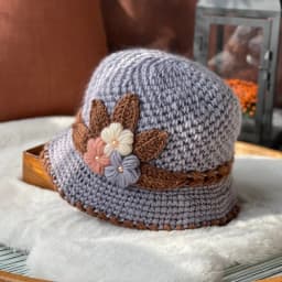 Thickened Knitted Woolen Hat Mom Winter Warm Ladies Cap Elderly Grandmother External Features Old People's Headwear