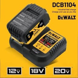 Dewalt 20V 6.0Ah Battery 5.0Ah Power Tool Replacement Battery Dewalt DCB206 DCB205 DCB1104 Charger Battery Bundle Available