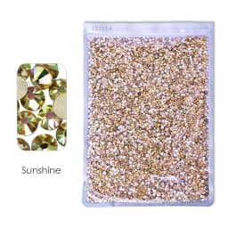 Bulk Wholesale AB Colours Big Package Non Hot Fix Rhinestone ss16 ss20 ss30 Flat Back Crystals Strass Stone For Nail Wedding