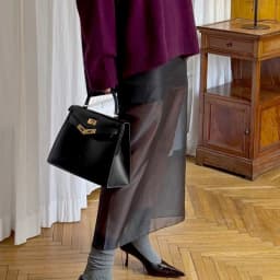 See Through Mesh Patchwork Skirts Women Fashion High Waist Casual Commuting Streetwear Vacation Party Elegant Skirt