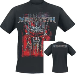 2026 Large Rip Nuclear Logo Megadeth T-Shirt Men Women Vintage Metal Rock Band Graphic Tee Cotton Summer Streetwear Top