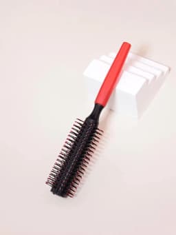Professional Anti-Static Cylindrical Bristle Curly Hair Styling Round Comb Nylon Teeth Roller Comb Special for Real Hair Wigs
