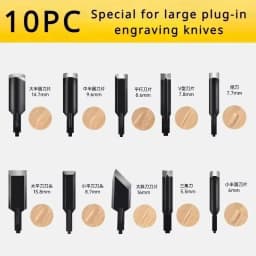 5/10/20pc Carving Blade for Lithium/plug-in Electric Carving Machine Carpentry Power Sculpt Chisel Blade Root Carving Pen Knife