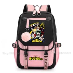 My Hero Academia Anime Print Student Backpack Lightweight Casual Daypack for Girls School Travel