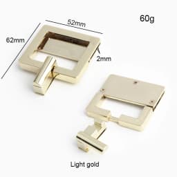 1-5-20Sets Metal Bag Locks For Handbag Shoulder Purse Magnetic Lock Turn Twist Lock Decor Clasp DIY Sewing Hardware Accessories