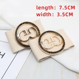 Bow Metal Decorative Shoe Decora Flower DIY Self-adhesive Women's Shoes Leather High Heels Buckle Single Shoe Decorations Buckle