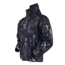 Classic outdoor men's winter and autumn wool jacket tactical waterproof fishing hiking camping windproof wool coat warm coat